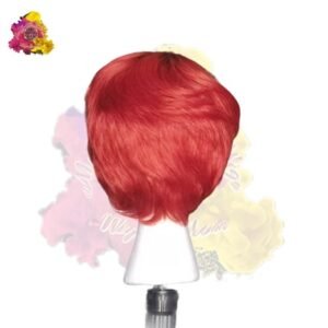Cherry Red Wig with no lace