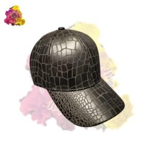 Black Crocodile Cap